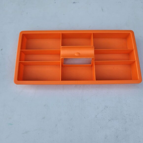 NEW Drawer Organizer Craft Divider with Handle Orange Divided Caddy Arts Crafts - Picture 7 of 11